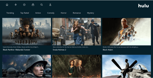 Hulu Clone screenshot