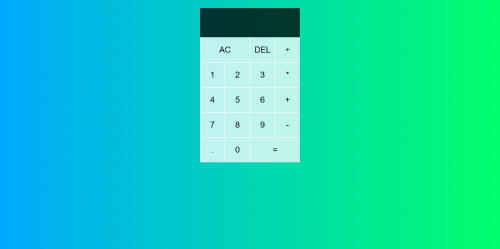 React Calculator screenshot